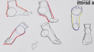 How to Draw Different Feet | Tutorial | Drawing Sketches