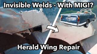 Invisible MIG Welding!? Blasting Through Rust Repair - Triumph Herald 13/60 Restoration | Part 34