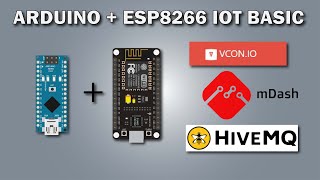 Arduino remote control and OTA via ESP8266 and Vcon.io