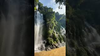 air terjun yang indah sayang air sungai ny keruh #waterfall #curug #shorts