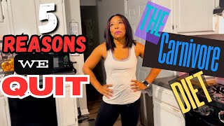 WE QUIT THE CARNIVORE DIET! | ⚠️WATCH BEFORE TRYING THE CARNIVORE DIET| + CLEAN EATING GROCERY HAUL