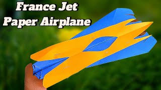 How To Make Air France Jet Origami Paper Airplane Free Flight