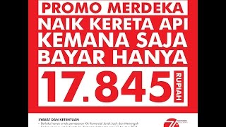 tiket kereta api CUMA 17RIBU, asli beneran ga tipu tipu