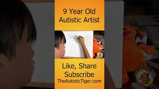 9yo Autistic Savant Draws - Monkey D Luffy | One Piece #shorts