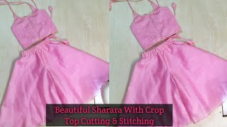 Sharara/Gharara cutting & stitching for 2-3 year baby girl | Diy sharara/gharara | Baby dress making