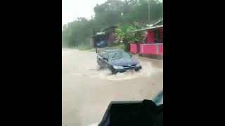 Flooding . 23/6/23 Papourie Road, Barrackpore, South Trinidad.  Trinidad and Tobago #trinidadrain