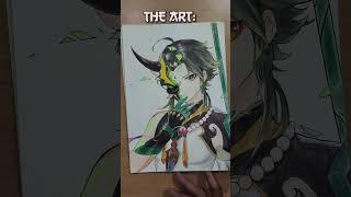 The Artist: 🖐️and his Arts. #anime #art #drawing #shorts