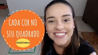 Sensoriando: Cada cor no seu quadrado (Brincadeira)