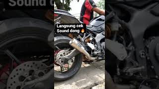 ZX25R Tes sound knalpot R9 M2 Titanium series