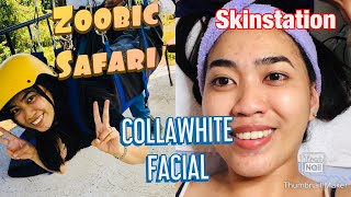 SKINSTATION COLLAWHITE FACIAL with Diamond Peel + ZOOBIC SAFARI TOUR | kim stories