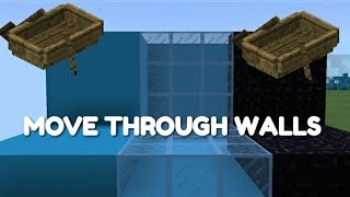 MOVE THROUGH WALLS|Using BOATS|MINECRAFT|