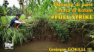 Mancing diparit serasa dikolam || spot GOKILL #nakafishing #mancingwader #microfishing #mancingnila