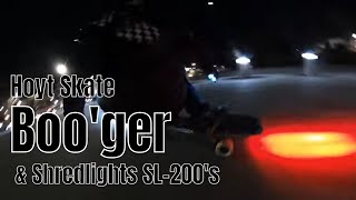 Installing Shredlights SL-200 on The Hoyt Skate Boo'ger!! And Shredding Seatte!