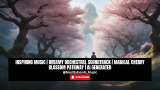 Inspiring Music | Dreamy Orchestral Soundtrack | Magical Cherry Blossom Pathway | AI Generated