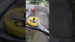 Pressure Washing Dirty Sidewalks #satisfyingvideo #oddlysatisfying