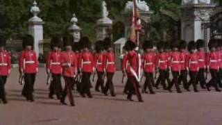 The change of the guard in front of the Buckingham Palace. (1979)