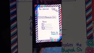 decorated file front paper #anamartandcraft #youtube