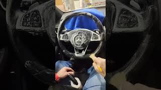 Limpieza volante mercedes Benz #automobile #carcare #detailing