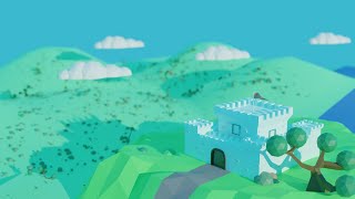 Timelapse Modelado de un Castillo en Blender Low Poly 😁