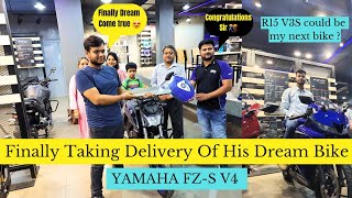 Finally 😍 new bike delivery 🔥 | Yamaha FZS V4 Bs-7 delivery ❤️