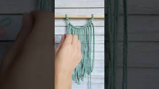 Macrame Drop Loop V Pattern #shorts #macrame #macrametutorial