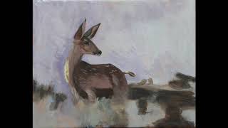 painting a fawn