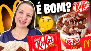 LANÇAMENTO MCDONALDS - MCFLURRY DE KIT KAT COM LEITE EM PÓ