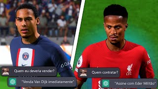 INTELIGENCIA ARTIFICIAL montou meu Time no Modo Carreira! (ChatGPT) | FIFA 23 Experimento