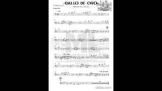 Gallo de oro - banda el valle (partitura)