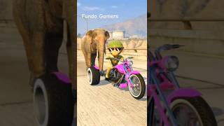 GTA V : Little Singham😎 Save Hathi 🐘From😡 Venom 😂#shorts