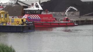 BRAND OP EEN ZEESCHIP IN DORDRECHT