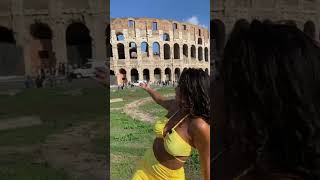 Visitando el Coliseo Romano! #shorts #brendacatalan #travel #dondees