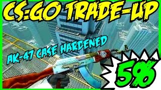 AK-47 CASE HARDENED TRADE-UP ( 5% CHANCE) 3 ATTEMPTS!!!