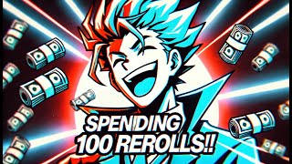 (FUNNY) | SPENDING 100 REROLLS #animereborn