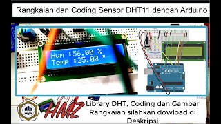 Rangkaian dan Coding Sensor DHT11 dengan Arduino secara Detail