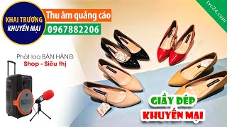 Thu âm khai trương shop giày dép Lý Nhã Kỳ MC đọc hấp dẫn