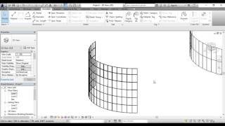 Curtain Walls in Revit Architecture Part 1 -  In English