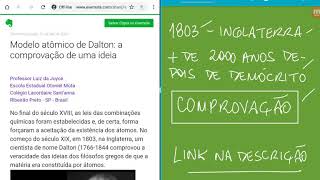 Modelo atômico de Dalton: a comprovação de uma ideia