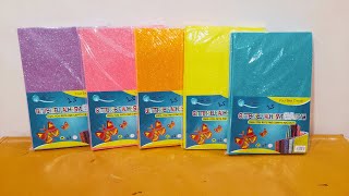 Unboxing and Review of Neon Glitter Sheet for Kids and Craft