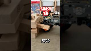 Jenga Crash Chaos: LEGO Max-D vs. Bricks #legomonsterjam #jengafun #maxd