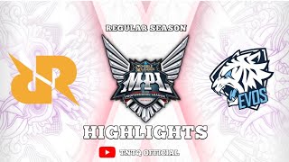 RRQ vs EVOS LEGENDS | REGULAR SEASON WEEK 2 DAY 3 | MPL ID S12 | HIGHLIGHTS