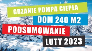 Grzanie pompą ciepła podsumowanie miesiąca luty 2023