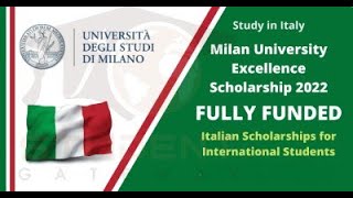 University of Milan Scholarship in Italy 2022  | Study in Italy