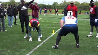 OL vs DL 1 on 1s Rivals Camp Series Chicago 2018