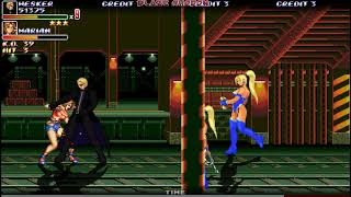 Streets of Rage 2X Megamix V3 (OpenBoR) Albert Wesker (MUGEN version) SoR3 Stage 4 Alpha Test