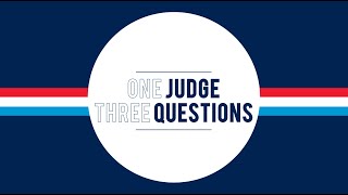 ONE JUDGE, THREE QUESTIONS - Stéphane Pisani (ENG)