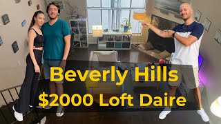 Amerika'da Öğrenci Evine Misafir Oldum | Beverly Hills'te 2000 Dolarlık Loft Daire Turu