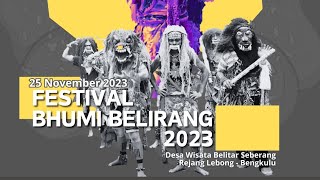 kemeriahan Festival Bhumi Belirang 2023 dari udara ,