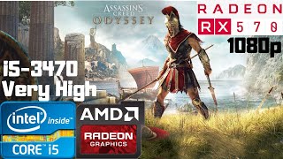 Assassin's Creed Odyssey | i5-3470 | RX 570 8GB | 8GB RAM DDR3 | 1080p Gameplay PC Benchmark