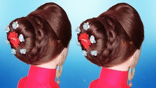 Amazing hair bun |bridal jura | hair tutorial step by step | bridal hairstyle |